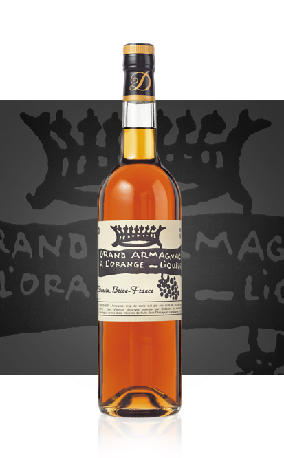 Grand armagnac à l'orange - liqueur de la Maison Denoix
